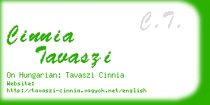cinnia tavaszi business card